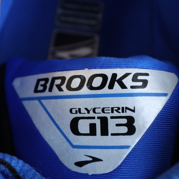 Brooks Glycerin 13 Running Shoes Men’s 10.5 Blue Silver NEW - Picture 13 of 13